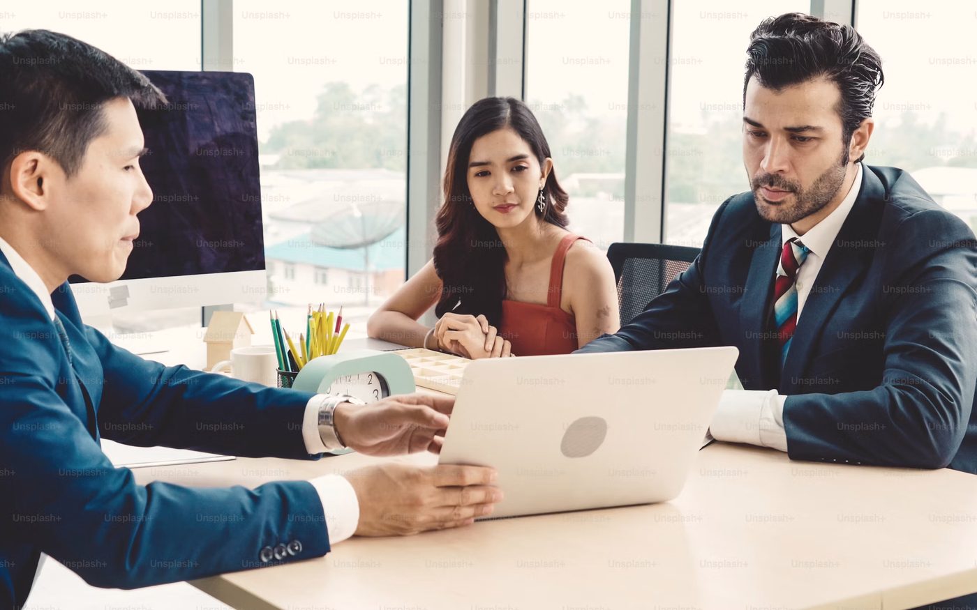 An advisor reviewing coverage options with a couple